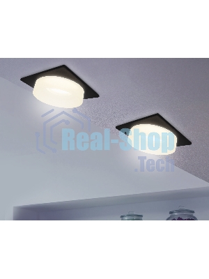 Светильник Ambrella light TN1316 SBK/FR черный песок/белый матовый GU5.3 92*92*45