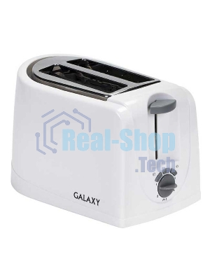 Тостер Galaxy GL 2906, белый, пластик, 850 Вт