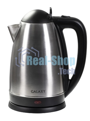 Чайник электрический Galaxy GL 0321, серый, металл, 2000 Вт, 2,5 л, корпус из нержавеющей стали AISI 304, скрытый нагревательный элемент из нержавеющей стали AISI 304, индикатор работы