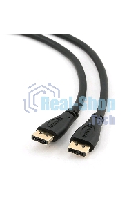 Кабель DisplayPort Gembird/Cablexpert, 1м, 20M/20M, черный, экран, пакет(CC-DP-1M)