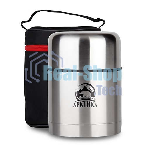 Термос Арктика, 301-500А, супер широкое горло, 0,5 л, для супа и еды в чехле, холод/тепло 12 ч