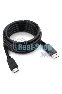 Кабель DisplayPort-HDMI Gembird/Cablexpert 3м, 20M/19M, черный, экран, пакет(CC-DP-HDMI-3M)
