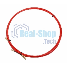 Протяжка кабельная Rexant (мини УЗК в бухте), стеклопруток, d=3,5мм, 5м красная