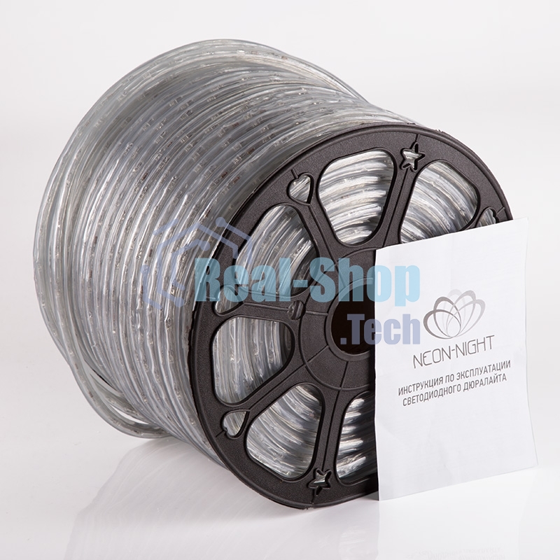 Дюралайт Neon-night LED, постоянное свечение (2W) - синий Эконом 24 LED/м, бухта 100м