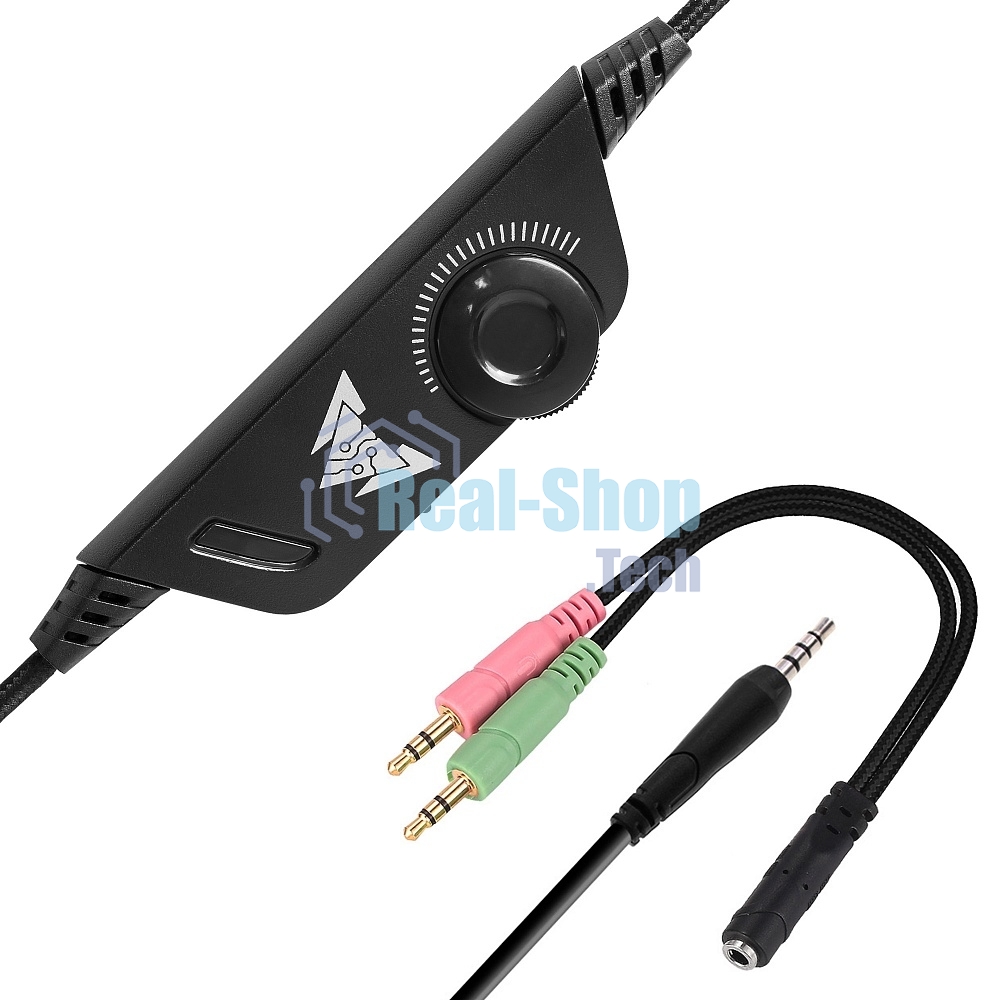 Гарнитура проводная игровая CROWN CMGH-2001 Black&blue