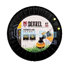 Леска для триммера Denzel круглая, 4,0мм х 69м, на DIN катушке FLEX CORD