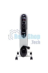 Обогреватель масляный MTX OCH-2000, белый, 2000 Вт, 20 м2, термостат