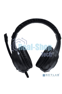 Гарнитура проводная Qumo HALO GHS0018, стерео, 2х3,5 Jack+USB(питание), с микрофоном