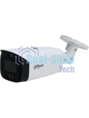 Уличная цилиндрическая IP-видеокамера TiOC Dahua DH-IPC-HFW3849T1P-AS-PV-0360B-S5 с ИИ и активным сдерживанием 8Мп, 1/2.7” CMOS, объектив 3.6мм, видеоаналитика, ИК 30м, LED 30м, IP67