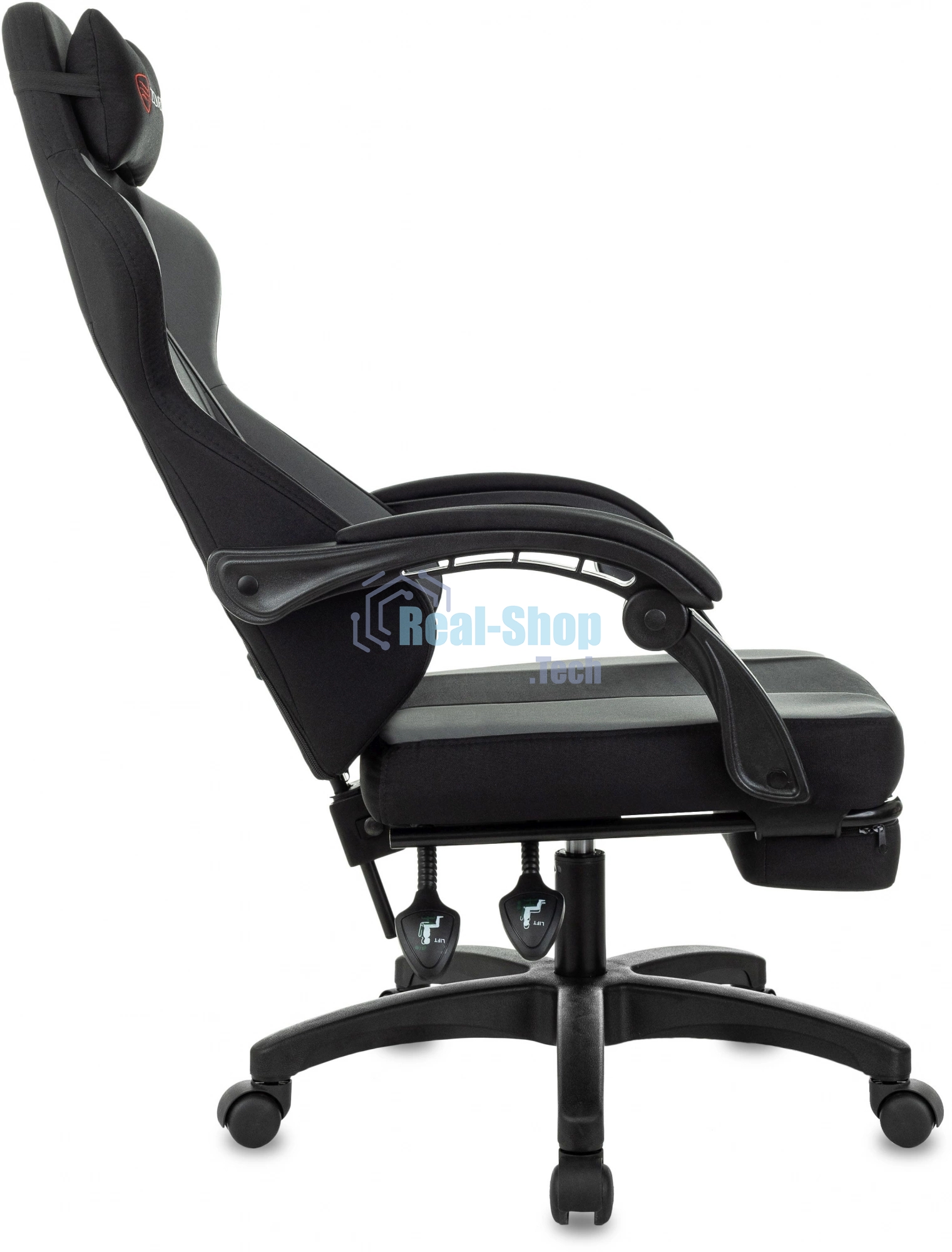 Кресло игровое Zombie Weaver черный/серый