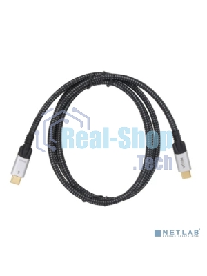 Кабель VCOM USB4 TypeC(M)--TypeC(M), 5K 60Hz, 8K 30Hz 40Gbps, PD 240W, 2м CU560-2M