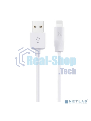 Кабель USB 2.0 hoco X1, AM/Lightning, белый, 2м