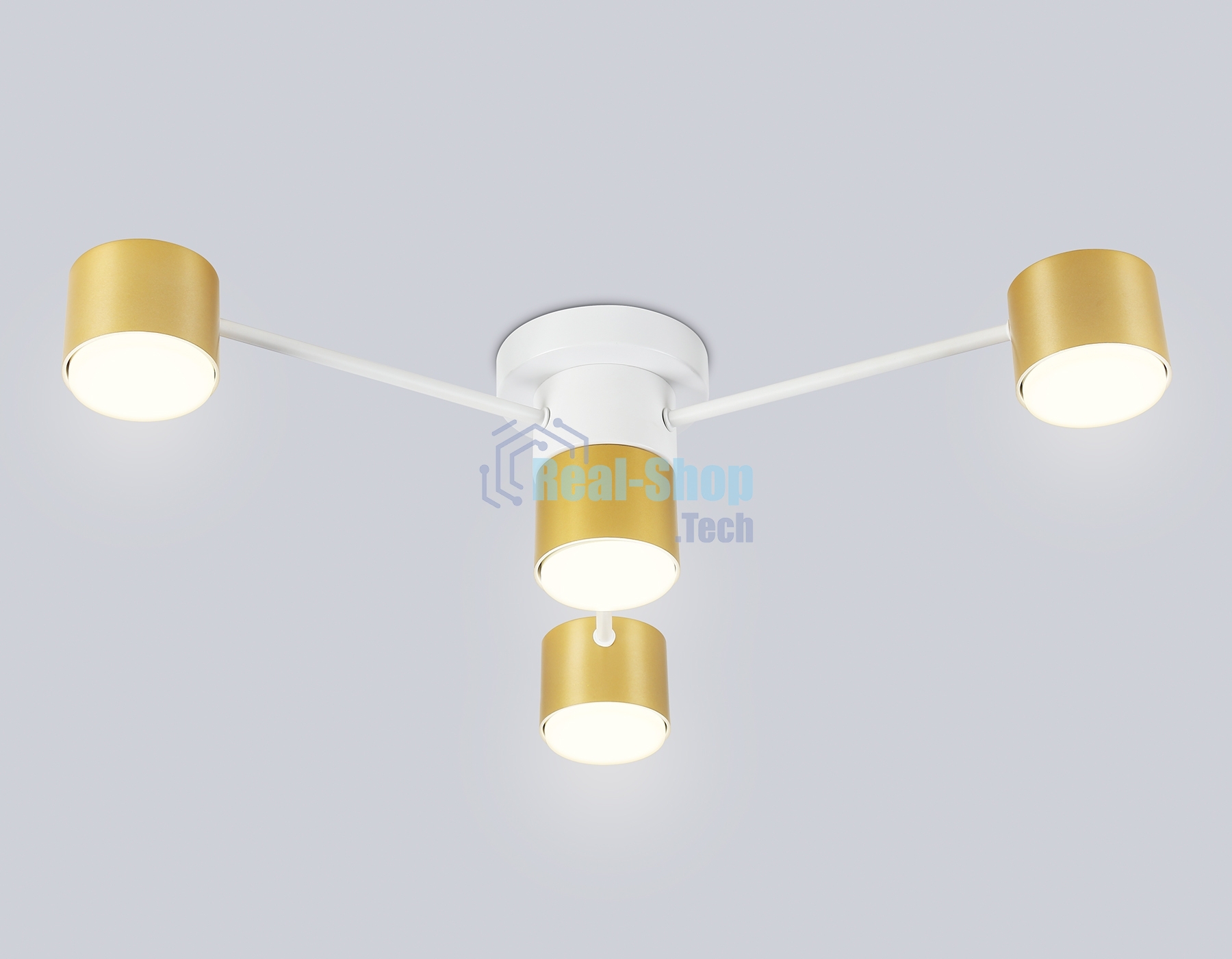 Потолочный светильник Ambrella light FL51720/4 WH/GD белый/золото GX53/4 max 12W 645*135