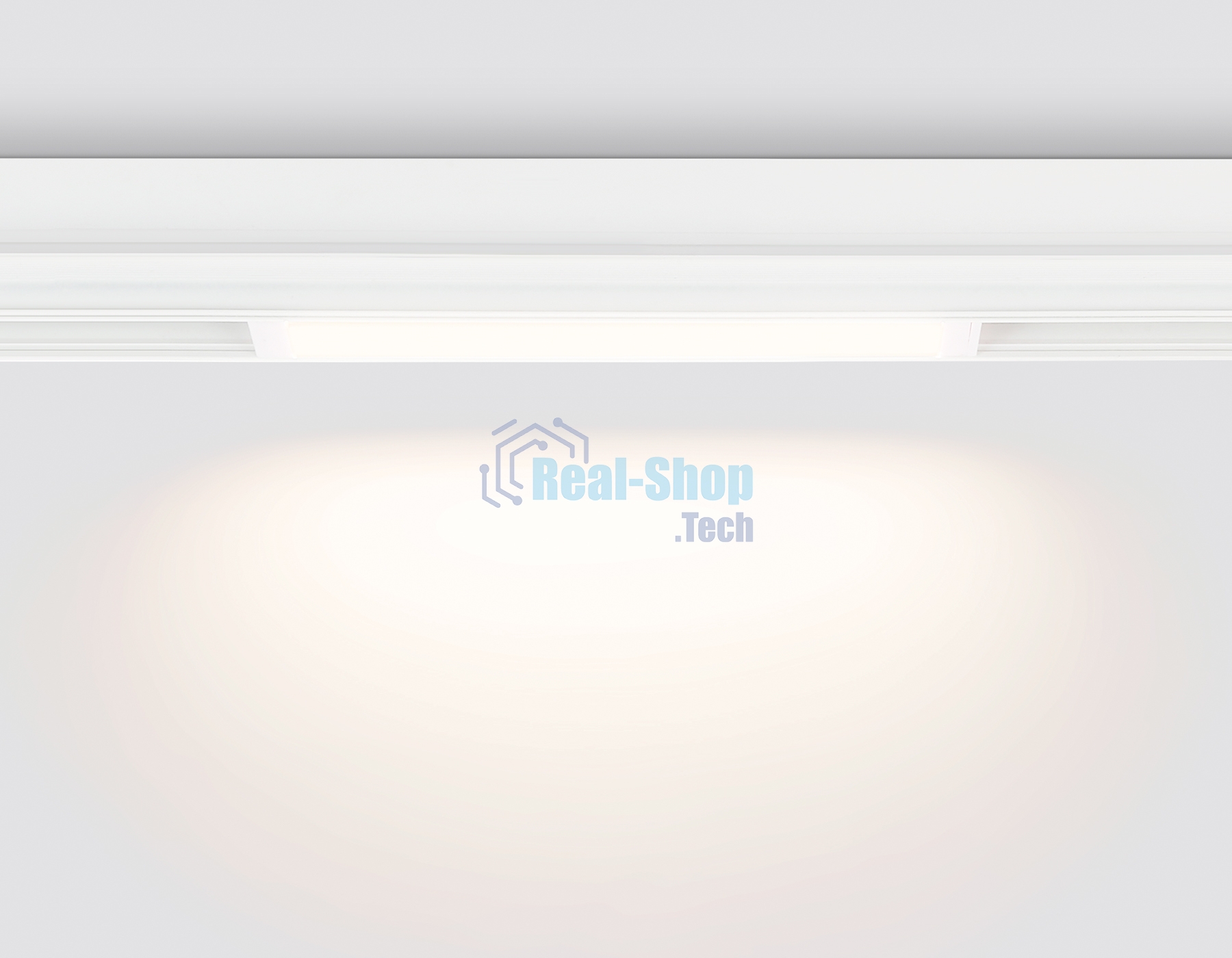 Управляемый светодиодный светильник для шинопровода Magnetic Ambrella light GL1261 WH белый IP20 9W 3000K-6400K 220V 120° 232*25*42 (Без ПДУ)