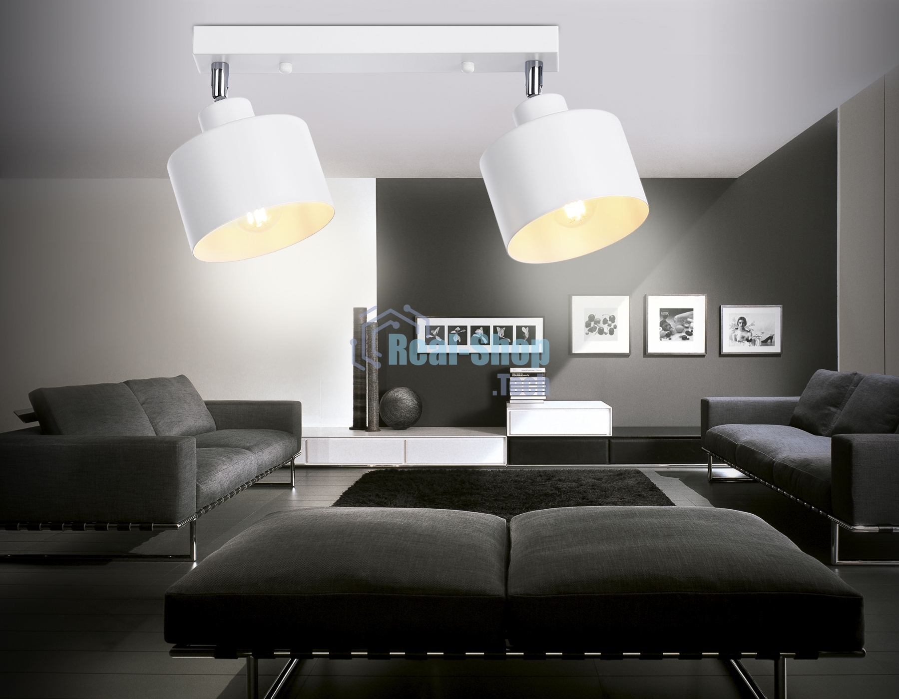 Светильник Ambrella light TR8141/2  WH белый E27*2 max 40W 340*120*180