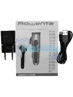 Машинка для стрижки Rowenta TN1551E0 серебристый/черный (насадок в компл:12шт)