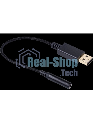 Гарнитура Redragon Diomedes чёрный/красный, проводная, USB / mini jack 3.5 мм