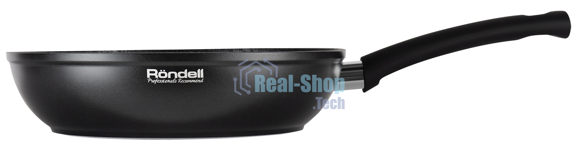 Сковорода Rondell Mustang RDA-597, 24 см, без крышки, черный