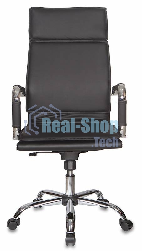 Кресло руководителя Бюрократ CH-993/black черный, искусственная, кожа, крестовина хромированная