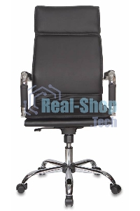 Кресло руководителя Бюрократ CH-993/black черный, искусственная, кожа, крестовина хромированная