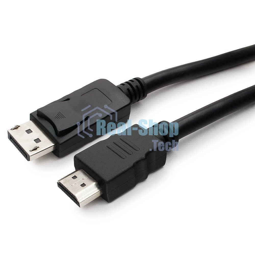 Кабель DisplayPort-HDMI Gembird/Cablexpert 3м, 20M/19M, черный, экран, пакет(CC-DP-HDMI-3M)