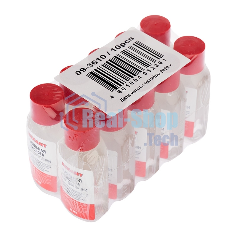 Флюс для пайки Rexant, ПАЯЛЬНАЯ КИСЛОТА, 30 мл, флакон