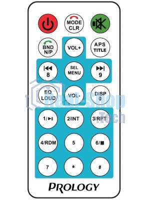 Автомагнитола Prology CMX-210, 1 DIN, Bluetooth, USB Type-A, AUX, пульт ДУ