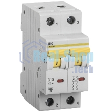 Выключатель автоматический модульный 2п C 10А 6кА ВА47-60M IEK MVA31-2-010-C