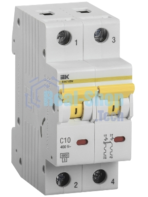 Выключатель автоматический модульный 2п C 10А 6кА ВА47-60M IEK MVA31-2-010-C