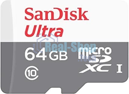 Флеш карта microSD 64Gb SanDisk microSDXC Class 10 Ultra UHS-I 100Mb/s