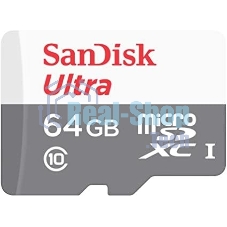 Флеш карта microSD 64Gb SanDisk microSDXC Class 10 Ultra UHS-I 100Mb/s