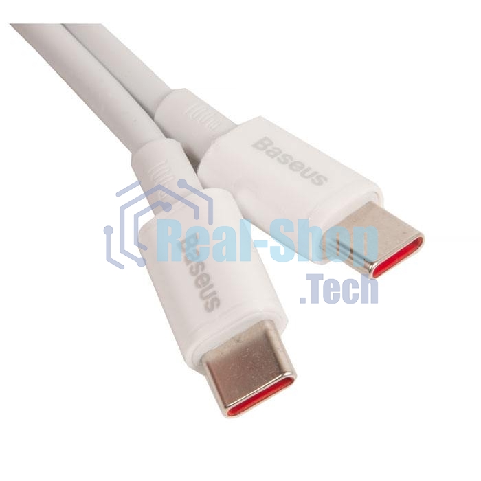 Кабель Type-C BASEUS Superior Series Fast Charging, Type-C, 100W, длина 2.0 м, белый