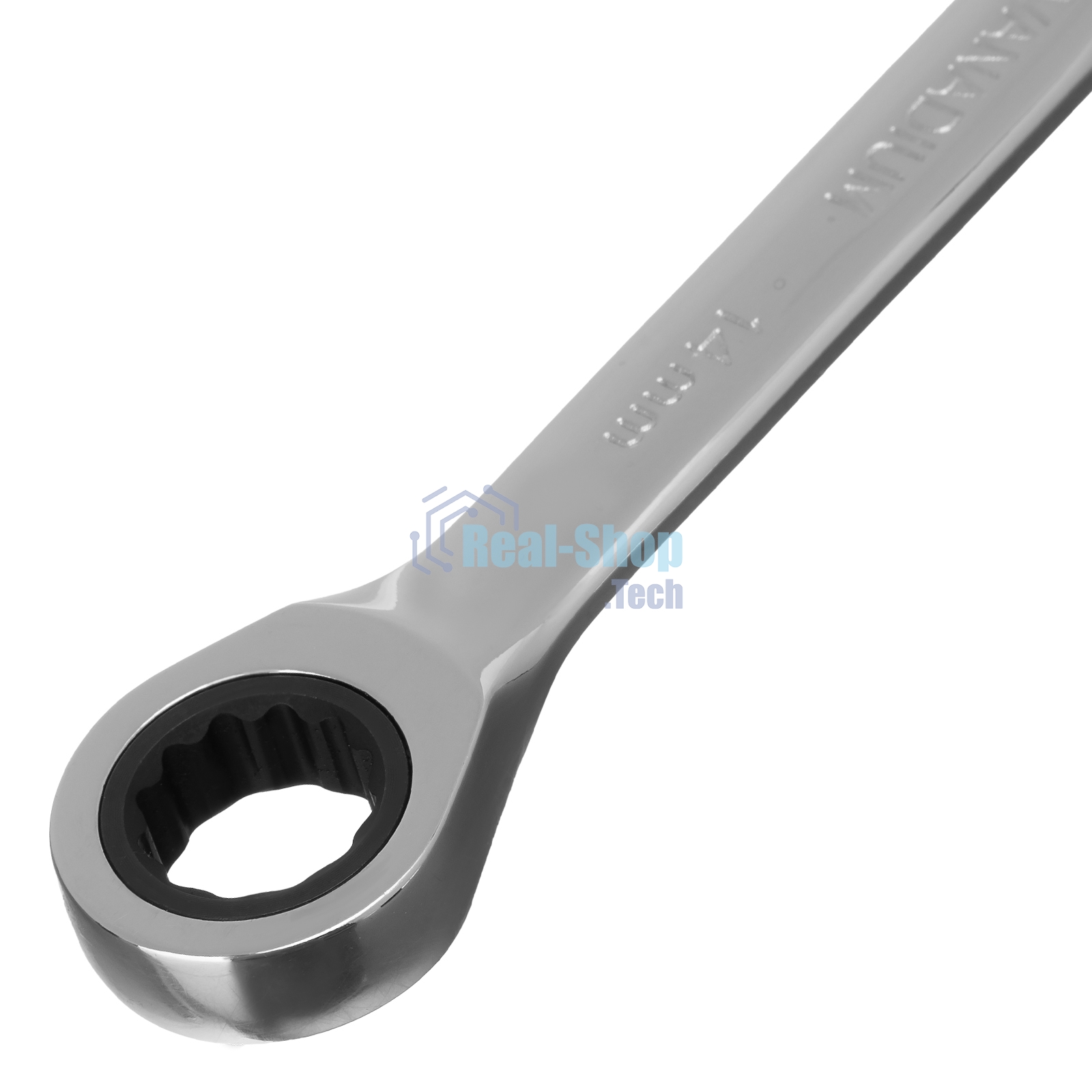 Ключ комбинированный трещоточный Matrix, 14 мм, CrV, зеркальный хром