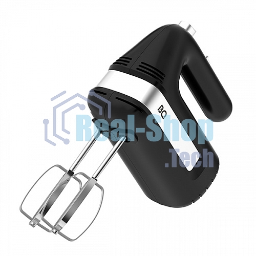 Миксер BQ MX421 черный. Мощность:150Вт, 5 скоростей работы, скорость вращения до 1400 об,мин