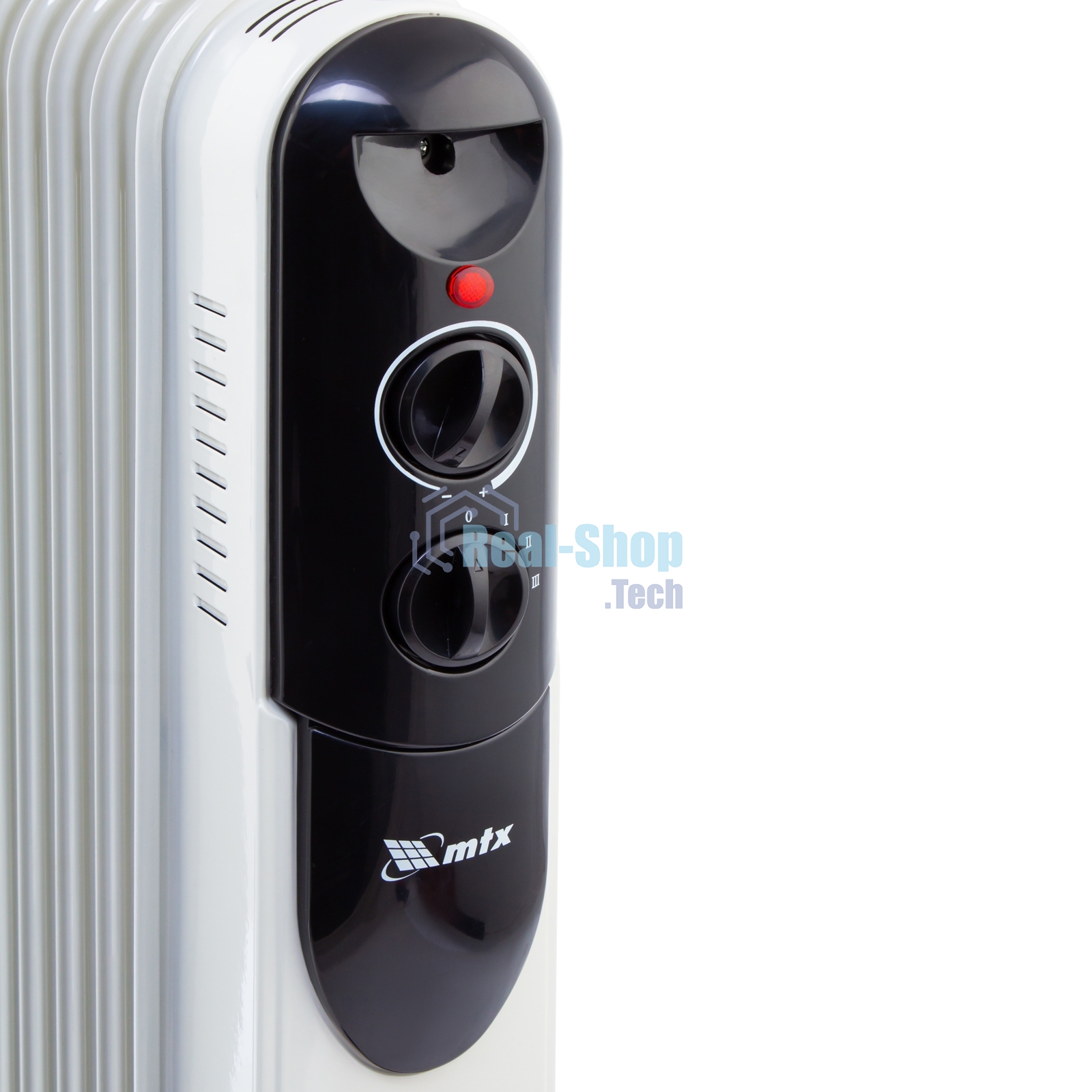 Обогреватель масляный MTX OCH-2000, белый, 2000 Вт, 20 м2, термостат