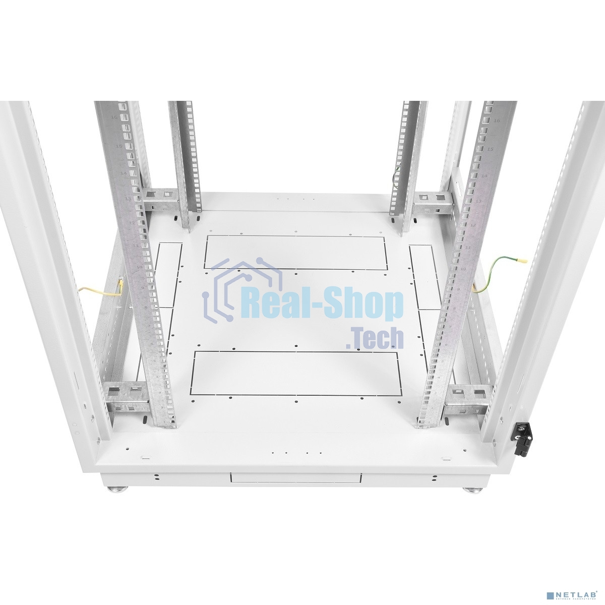 Шкаф коммутационный ЦМО ШТК-М-42.8.8-4ААА 42U 800x820 мм пер. дв. перфор. задн. дв. стал. лист 2 бок. пан. 500 кг белый
