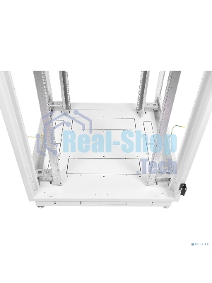 Шкаф коммутационный ЦМО ШТК-М-42.8.8-4ААА 42U 800x820 мм пер. дв. перфор. задн. дв. стал. лист 2 бок. пан. 500 кг белый