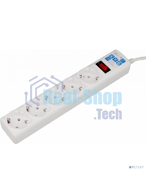 Сетевой фильтр Powercube SPG-B-10-WHITE 3 м, 5 розеток, белый, коробка
