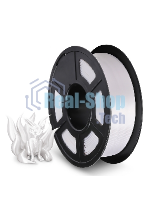 Филамент NVPrint Silk PLA+ White для 3D печати диаметр 1.75мм длина 330 метров масса 1 кг