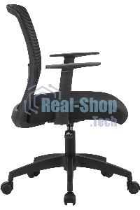 Кресло компьютерное Cactus CS-MC333-BK черный, сиденье черный, сетка/ткань, низк.спин. крестов. пластик, пластик черный