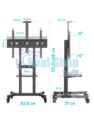 Стойка ONKRON TS1891 черный