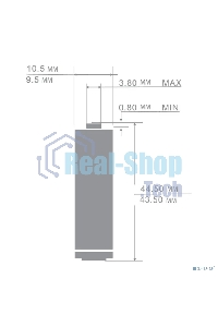 Мизинчиковая батарейка Ergolux R 03 SR10 (R03 SR10, ААА 1.5В)(10 шт. в уп-ке)