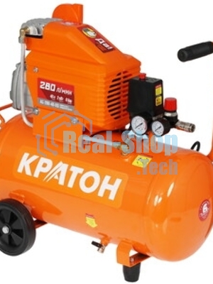 Компрессор КРАТОН AC-280-40-D Dпрямой 220В 2000Вт 280л/мин ресивер40л 32кг