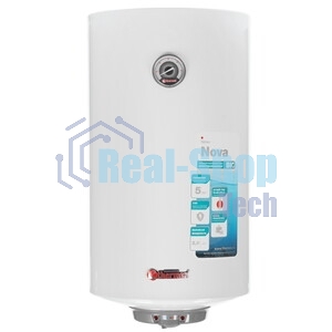 Водонагреватель электрический Thermex Nova 50 V Slim белый, накопительный, 50 л, 2 кВт, настенный, вертикальный, узкий корпус, бак с покрытием из биостеклофарфора