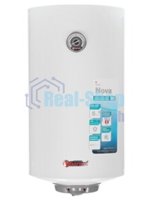 Водонагреватель электрический Thermex Nova 50 V Slim белый, накопительный, 50 л, 2 кВт, настенный, вертикальный, узкий корпус, бак с покрытием из биостеклофарфора