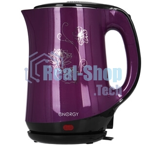 Чайник электрический Energy E-265 1.8 л,двойной корпус,фиолетовый,1500 Вт, (164127)