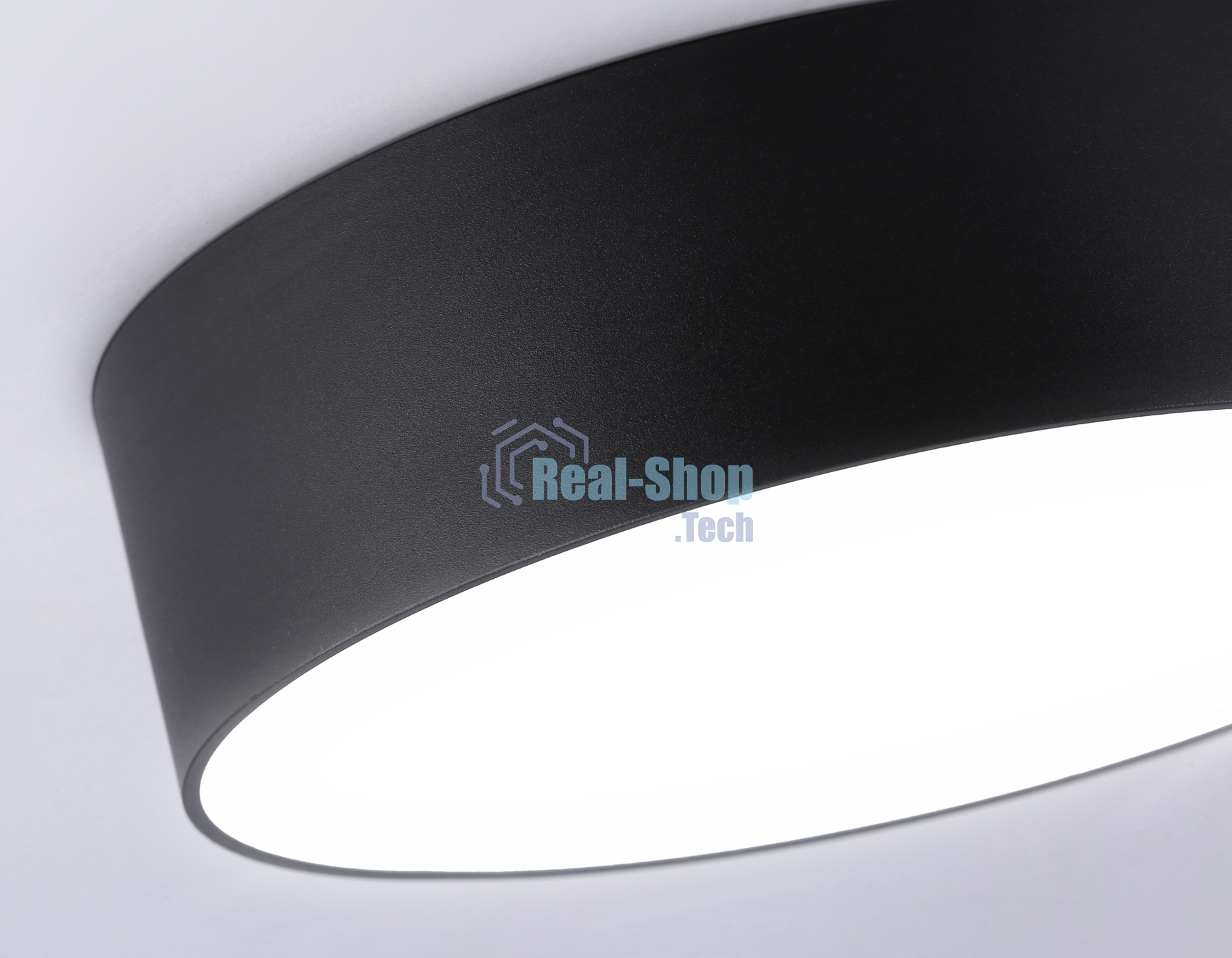 Потолочный светодиодный светильник Ambrella light FV5518 BK черный LED 18W 4200K D160*58 (Без ПДУ)
