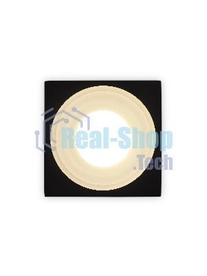 Светильник Ambrella light TN1316 SBK/FR черный песок/белый матовый GU5.3 92*92*45