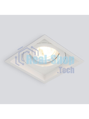 Алюминиевый точечный светильник 1071/1 MR16 WH белый