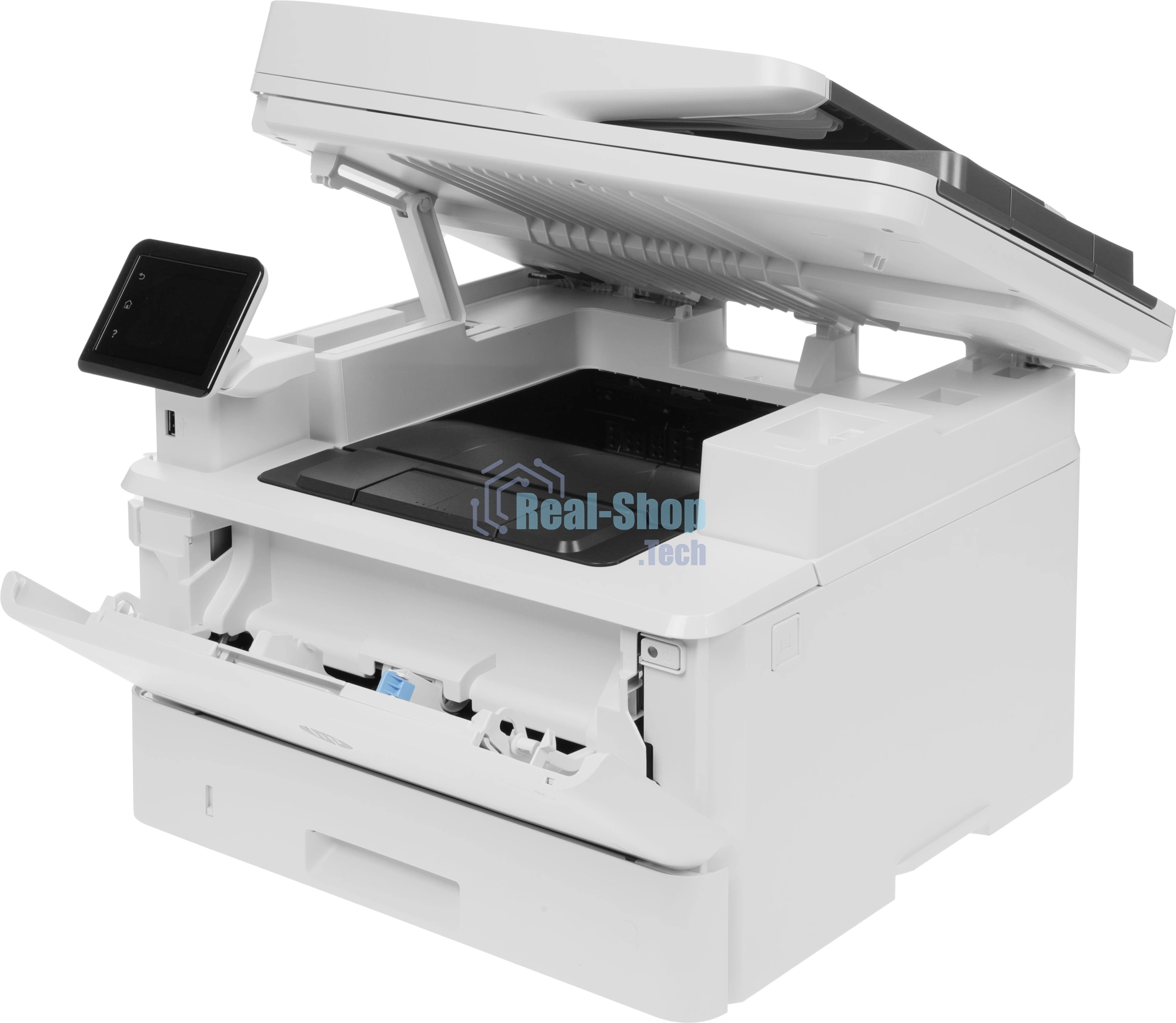 МФУ лазерное HP LaserJet Pro 4103fdw (2Z629A), A4, ч/б, печ. до 40 стр/мин., скан. до 29 стр/мин., 1200 x 1200 dpi (печать) 600x600dpi (скан.), USB, RJ-45, Wi-Fi, BlueTooth, Air Print, Mopria